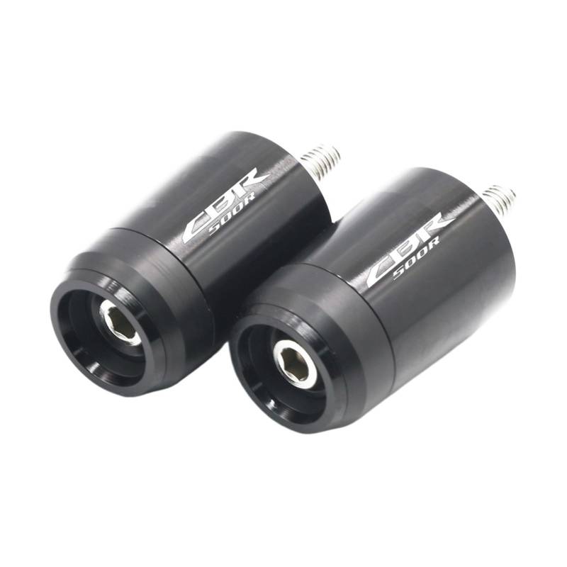 GAFITSEP Compatible with Hon Da CBR500R CBR 500R CBR500 R Motorrad Universal CNC Lenkergriffe Lenkergriff Enden Abdeckkappe Stopfen Lenker Endkappen(Nero) von GAFITSEP
