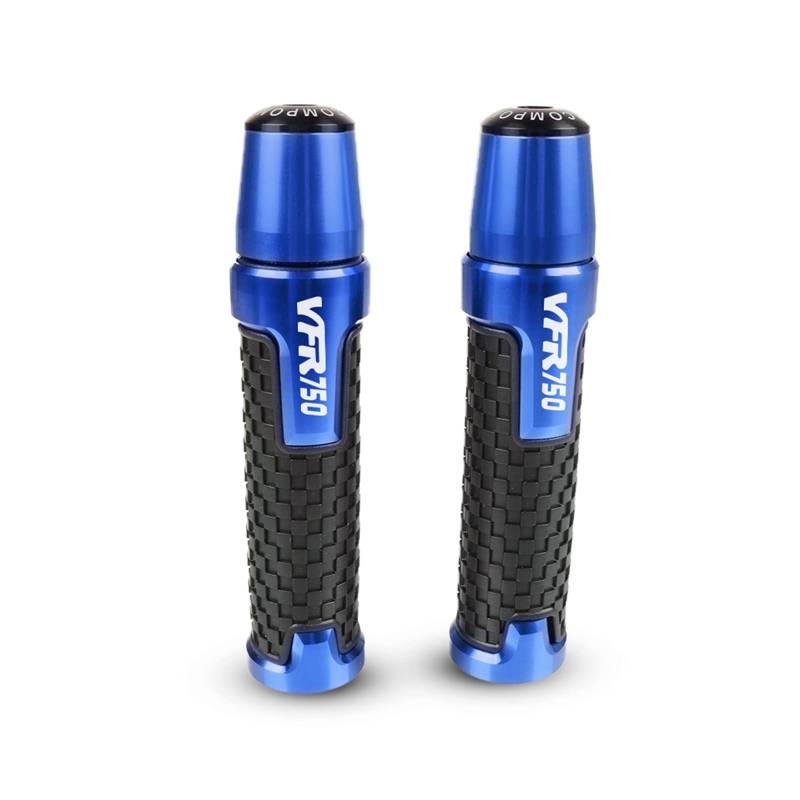 GAFITSEP Compatible with Hon Da VFR750 VFR 750 1991-1997 1992 1993 1994 Motorradzubehör CNC Lenker Lenkergriffe Und Griffe Enden Slider Cap Plug Lenker Endkappen(Blu) von GAFITSEP