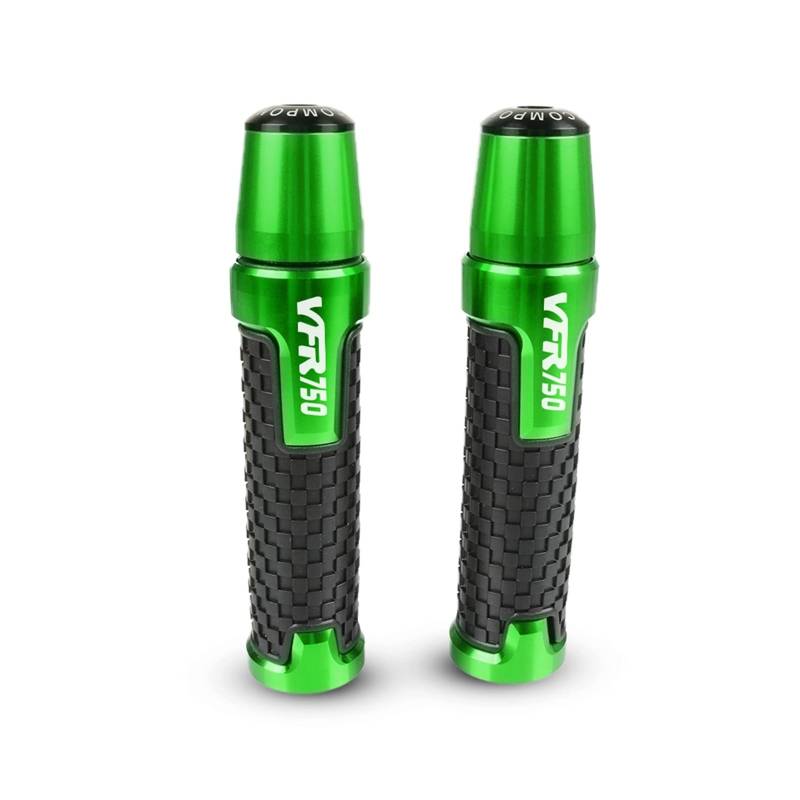 GAFITSEP Compatible with Hon Da VFR750 VFR 750 1991-1997 1992 1993 1994 Motorradzubehör CNC Lenker Lenkergriffe Und Griffe Enden Slider Cap Plug Lenker Endkappen(Green) von GAFITSEP