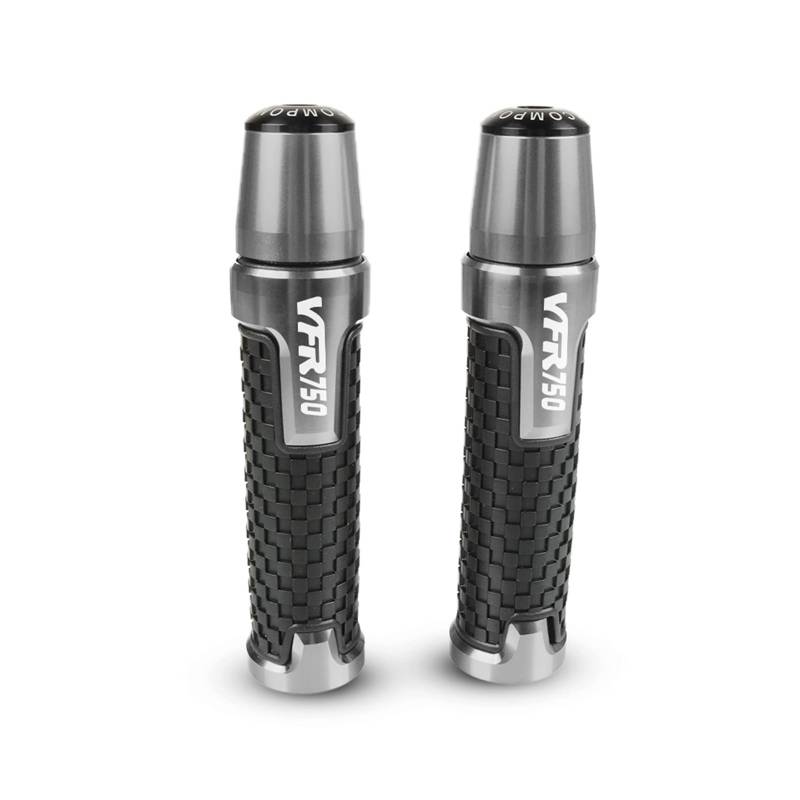 GAFITSEP Compatible with Hon Da VFR750 VFR 750 1991-1997 1992 1993 1994 Motorradzubehör CNC Lenker Lenkergriffe Und Griffe Enden Slider Cap Plug Lenker Endkappen(Grey) von GAFITSEP