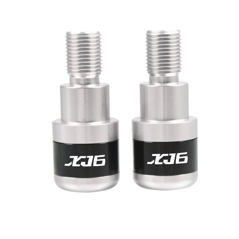 GAFITSEP Compatible with Ya ma ha 6 XJ6 Diversion 2009-2016 2015 2014 2013 2012 2011 Motorräder Lenkerkappe Lenkergriffe Bar Ends Stecker Lenker Endkappen(Silver) von GAFITSEP