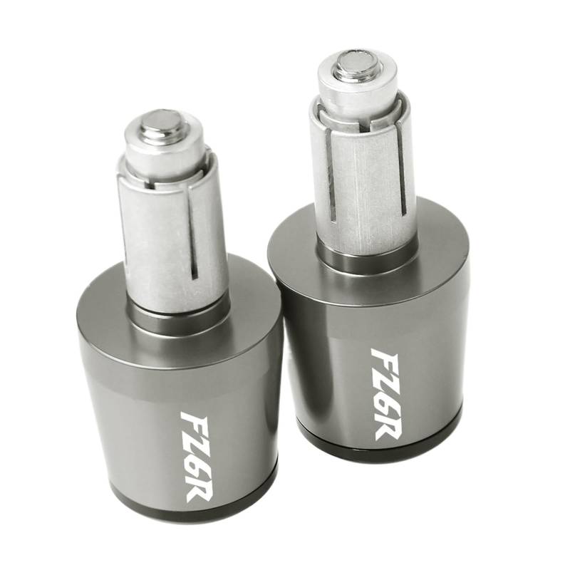 GAFITSEP Compatible with Ya ma ha FZ6R FAZ ER600 FZ6S/FZ6N FZ6R FZ6 FAZ ER 2005-2010 Lenkergriffe Kappe Motorrad Lenkergriffe Bar Ends Plug Lenker Endkappen(Grey) von GAFITSEP