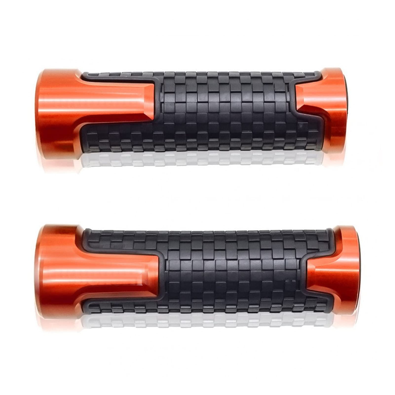 GAFITSEP Compatible with Ya ma ha FZ8 FZ 8 FAZ ER 2010-2016 CNC Motorrad Lenkergriff Lenker Motorrad Lenkergriffe Griffleiste Griffe(Orange) von GAFITSEP