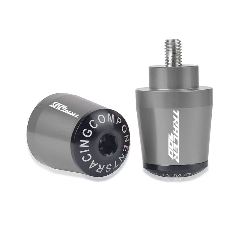 GAFITSEP Compatible with Ya ma ha Tracer 700 2016 2017 2018 2019 2020 Motorrad Lenker Lenkergriffe Abdeckung Griffenden Stecker Teile Tracer700 Lenker Endkappen(Grey) von GAFITSEP
