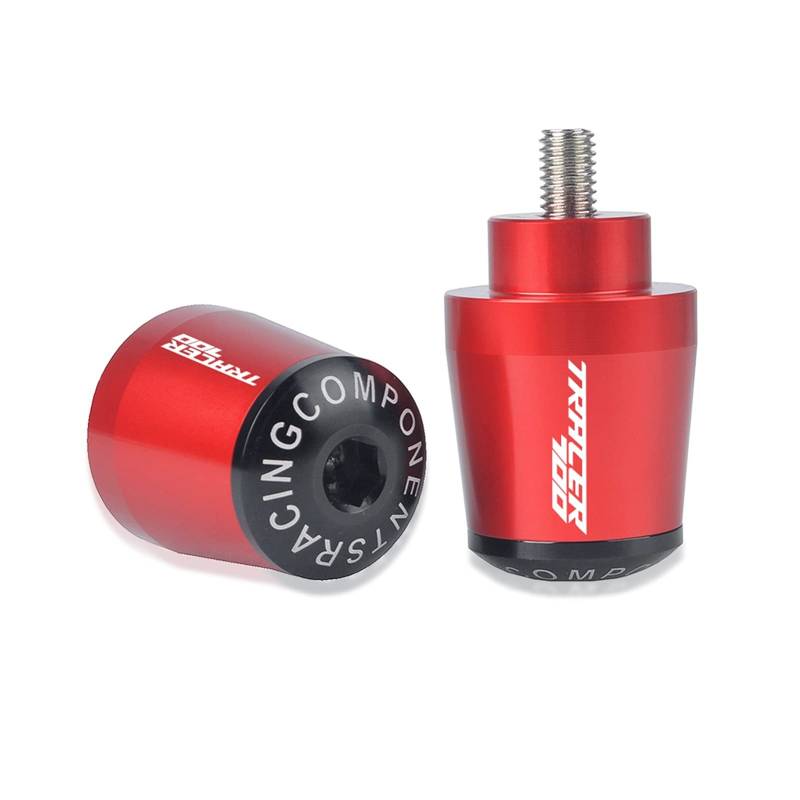 GAFITSEP Compatible with Ya ma ha Tracer 700 2016 2017 2018 2019 2020 Motorrad Lenker Lenkergriffe Abdeckung Griffenden Stecker Teile Tracer700 Lenker Endkappen(Rosso) von GAFITSEP