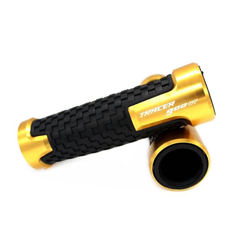 GAFITSEP Compatible with Ya ma ha Tracer 900 GT 900GT Tracer TRACER900gt 2018 2019 Motorrad CNC Lenkergriffe Lenkergriffschutz Lenker Griffleiste Griffe(Gold) von GAFITSEP