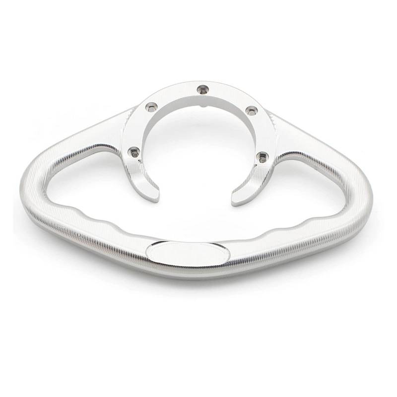 GAFITSEP Motorrad Kraftstofftank Beifahrer Handgriff Compatible with Hon Da CBR1000RR Fireblade CBR 1000RR 2004-2016 Gaskappe Handgriff Armlehne Grab Gas Tank Haltegriff(Silver) von GAFITSEP