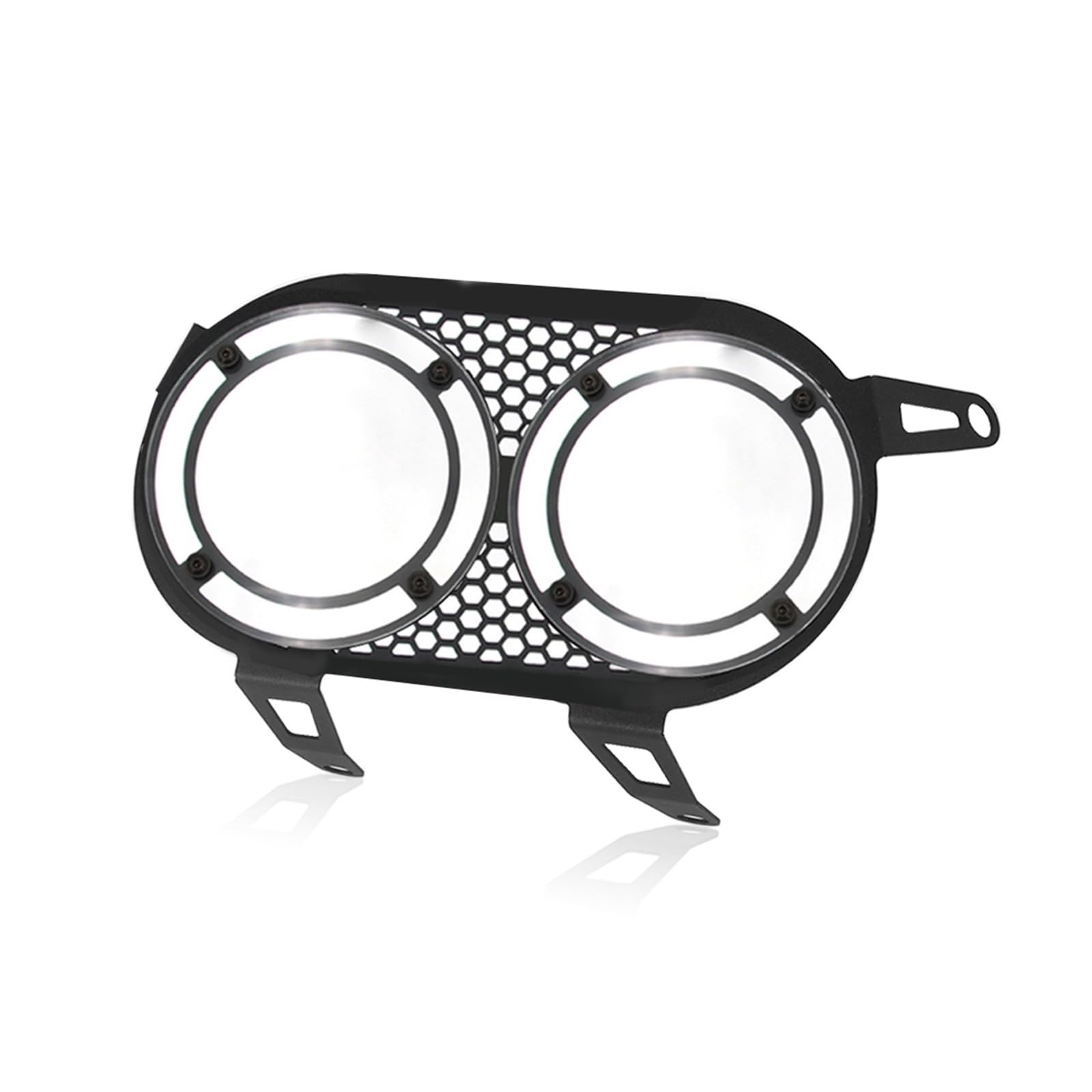 GAFITSEP Motorrad Kühlergrillabdeckung Replacement for Du Cati Desert X DesertX 2022 2023 Motorrad Zubehör Scheinwerfer Protector Grill Licht Lampe Abdeckung Kühler Schutz Abdeckung(Black1) von GAFITSEP