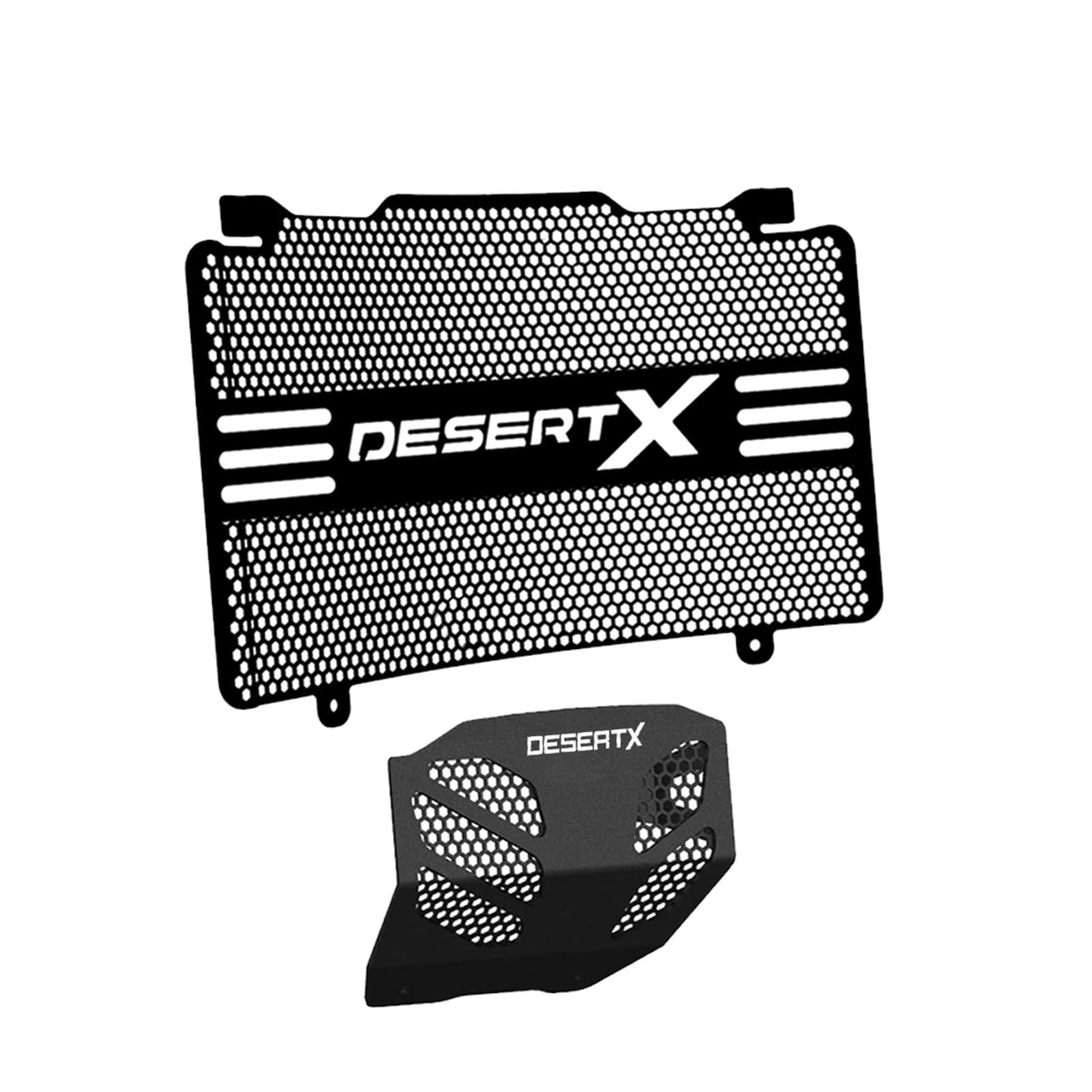 GAFITSEP Motorrad Kühlergrillabdeckung Replacement for Du Cati DesertX Wüste X 2022 2023 Motorrad Kühlergrill Schutz Schutz Abdeckung DesertX 2022-2023 Motor Schutzfolie(Black3) von GAFITSEP