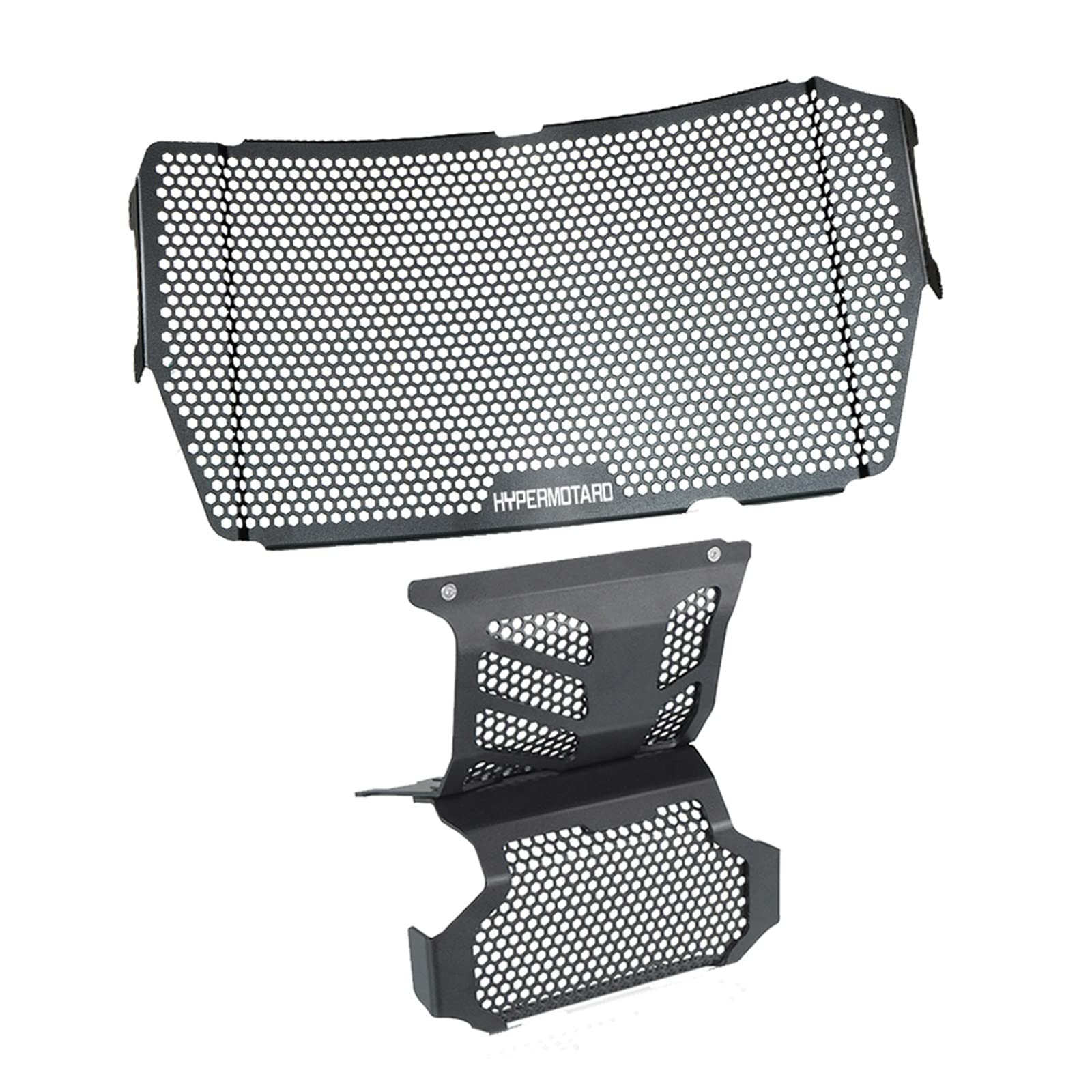 GAFITSEP Motorrad Kühlergrillabdeckung Replacement for Du Cati Hypermotard 950 RVE 2020 2021 Motorrad Kühler Schutz Grill Ölkühler Abdeckung Motor Schutzfolie Hypermotard 950(Black2) von GAFITSEP