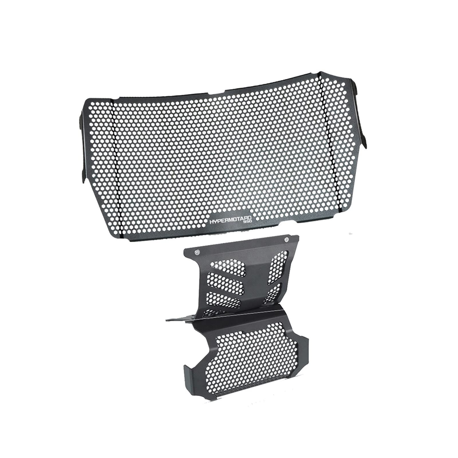 GAFITSEP Motorrad Kühlergrillabdeckung Replacement for Du Cati Hypermotard 950 RVE 2020 2021 Motorrad Kühler Schutz Grill Ölkühler Abdeckung Motor Schutzfolie Hypermotard 950(Black3) von GAFITSEP