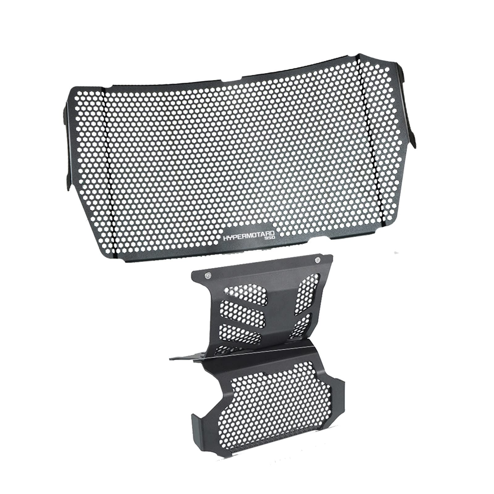 GAFITSEP Motorrad Kühlergrillabdeckung Replacement for Du Cati Hypermotard 950 RVE 2020 2021 Motorrad Kühler Schutz Grill Ölkühler Abdeckung Motor Schutzfolie Hypermotard 950(Black3) von GAFITSEP