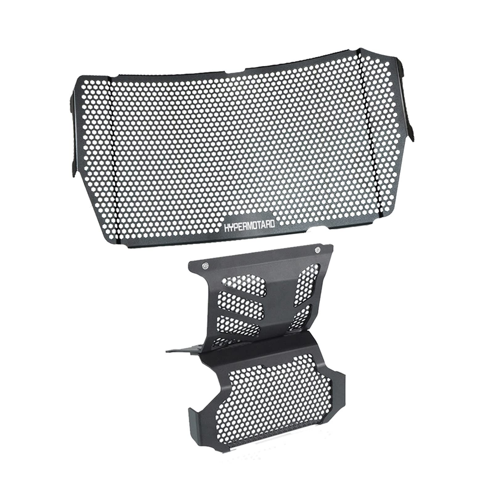 GAFITSEP Motorrad Kühlergrillabdeckung Replacement for Du Cati Hypermotard 950 SP 2019 2020 2021 2022 Motorrad Kühlerschutz Grille Abdeckung Ölkühler Schutz Motor Schutzfolie(Black2) von GAFITSEP