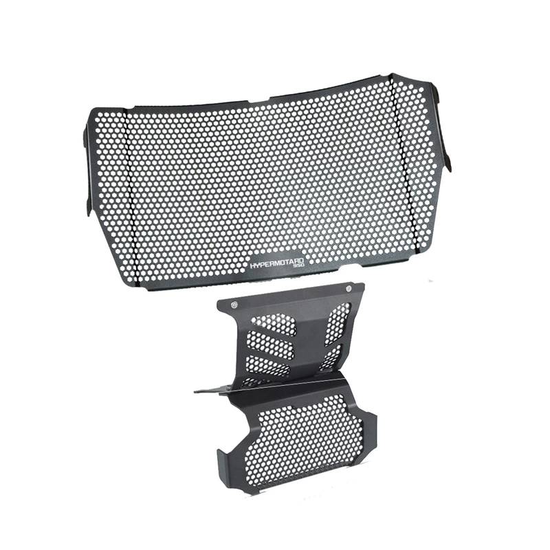 GAFITSEP Motorrad Kühlergrillabdeckung Replacement for Du Cati Hypermotard 950 SP 2019 2020 2021 2022 Motorrad Kühlerschutz Grille Abdeckung Ölkühler Schutz Motor Schutzfolie(Black3) von GAFITSEP