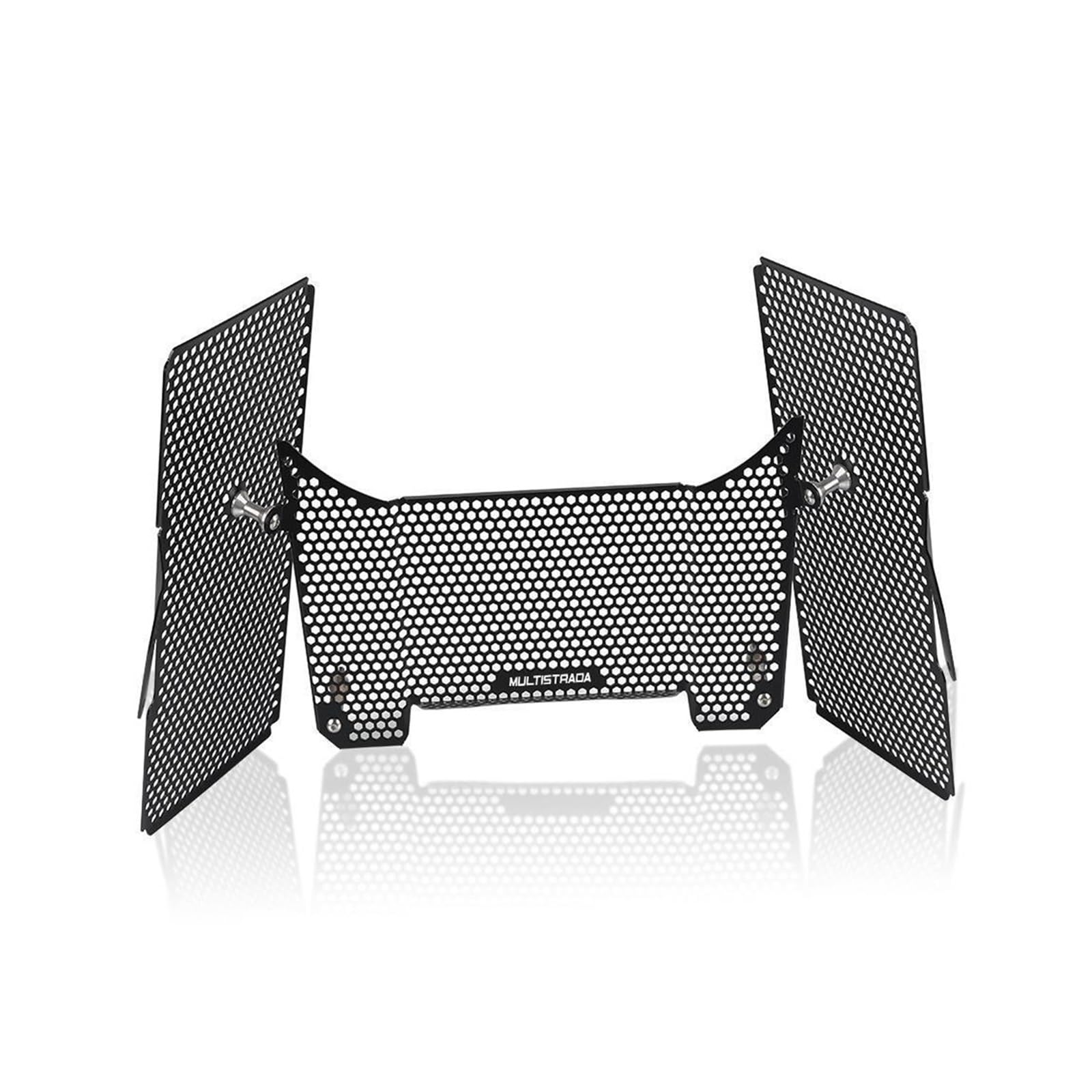 GAFITSEP Motorrad Kühlergrillabdeckung Replacement for Du Cati Multistrada V4 Pikes Peak S Ra lly Motorrad Zubehör Kühler Schutz Wasser Tank Schutz Grille 2021-2022-2023(Black3) von GAFITSEP