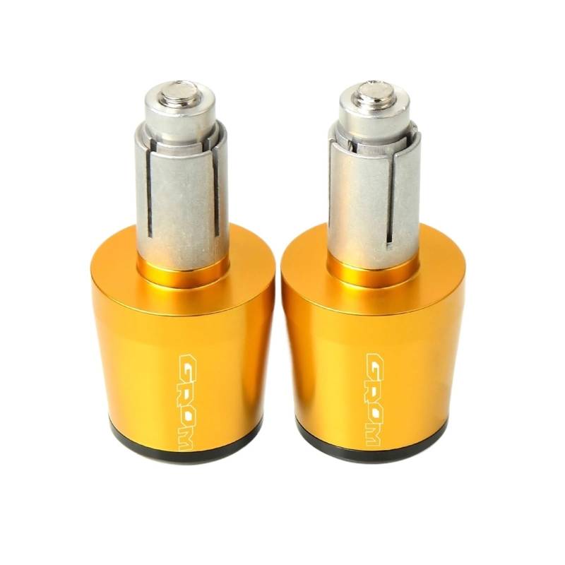GAFITSEP Motorrad Lenkerende -Lenkergriffe Kappen Compatible with Hon Da GROM MSX125 GROM/MSX125 MSX 125 2014-2017 Lenker Endkappen(Gold) von GAFITSEP