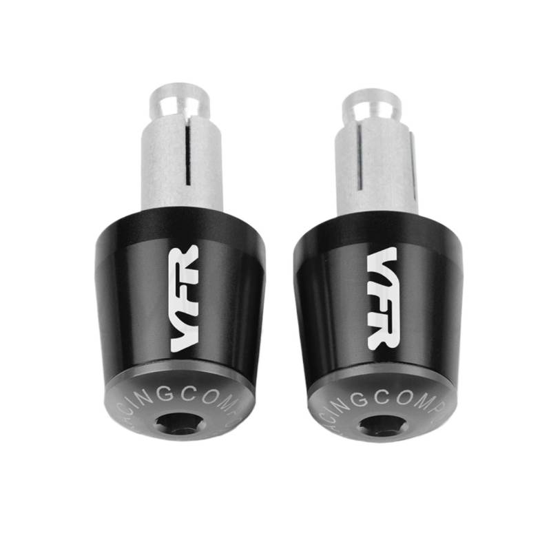 GAFITSEP Motorrad Lenkergriffe Ende Lenkerkappe Endstopfen Compatible with Hon Da VFR 400 750 800 800F Fi/W1 VTEC 1200F 1200X Crosstourer 1200(A) von GAFITSEP