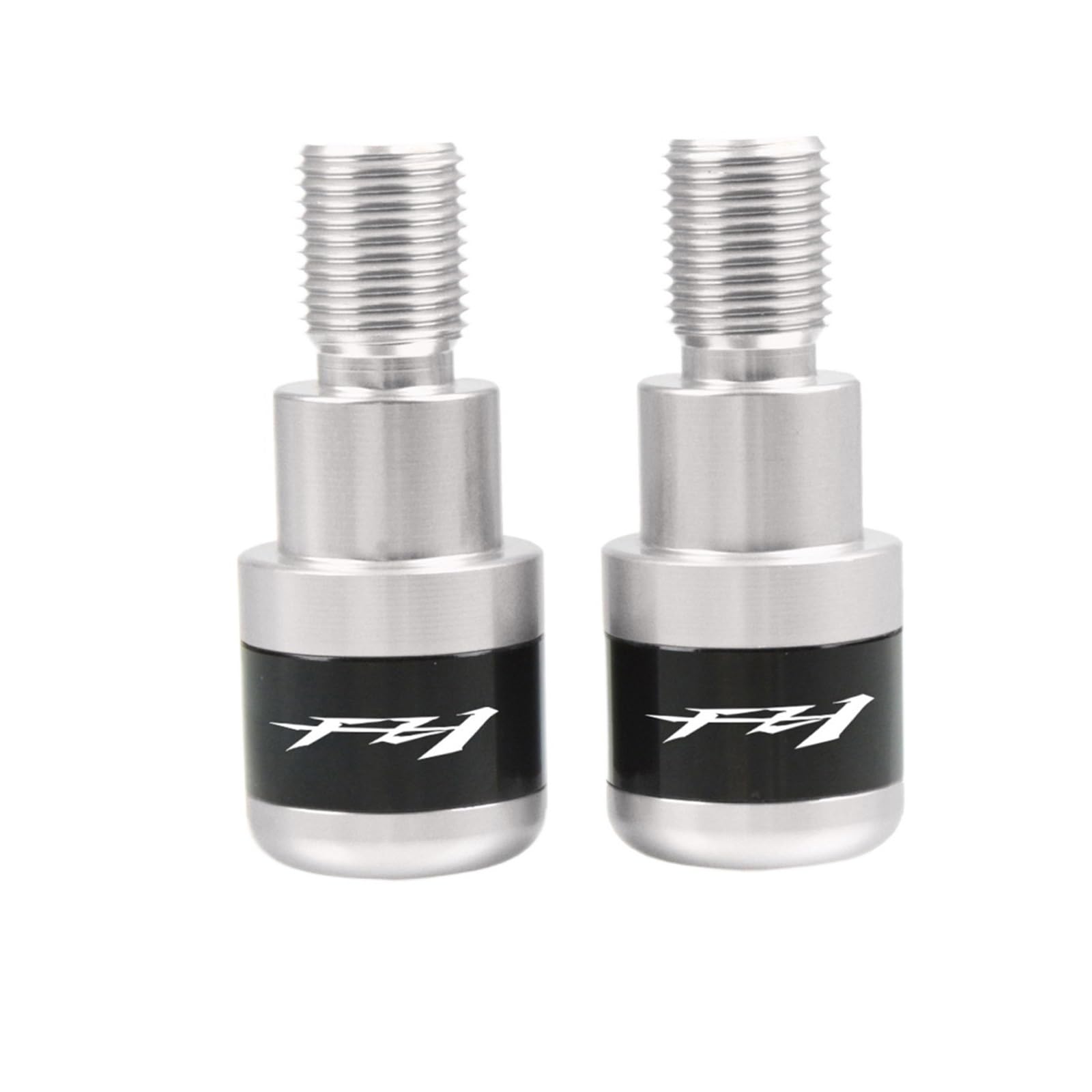 GAFITSEP Motorrad Lenkergriffe Slider Cap Plug Lenkerende Compatible with Ya ma ha FZ1 FAZ ER 2001-2009 2010 2011 2012 2013 2014 2015 Lenker Endkappen(Silver) von GAFITSEP