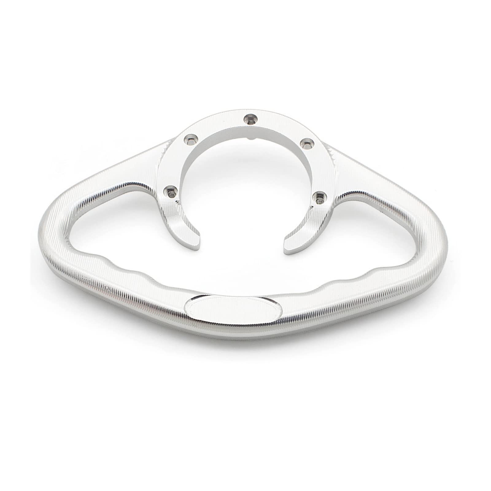 GAFITSEP Motorrad Passagier Handgriffe Handgriff Tank Grab Bar Griffe Armlehne Compatible with Hon da CBR1100XX Super Blackbird CBR 1100 X X 1996-2007 Gas Tank Haltegriff(Silver) von GAFITSEP