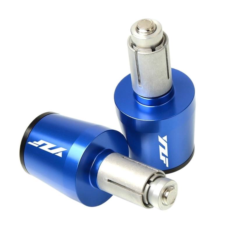 GAFITSEP Motorradlenkergriffe Lenkerkappenendstopfen Compatible with Ya ma ha YZF R1 YZF R6 YZFR6 YZF R125 YZFR15 R25 YZF R3 Lenker Endkappen(Blu) von GAFITSEP