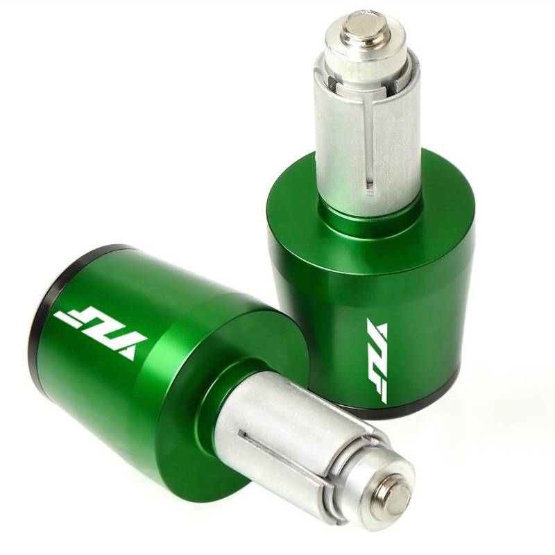 GAFITSEP Motorradlenkergriffe Lenkerkappenendstopfen Compatible with Ya ma ha YZF R1 YZF R6 YZFR6 YZF R125 YZFR15 R25 YZF R3 Lenker Endkappen(Green) von GAFITSEP