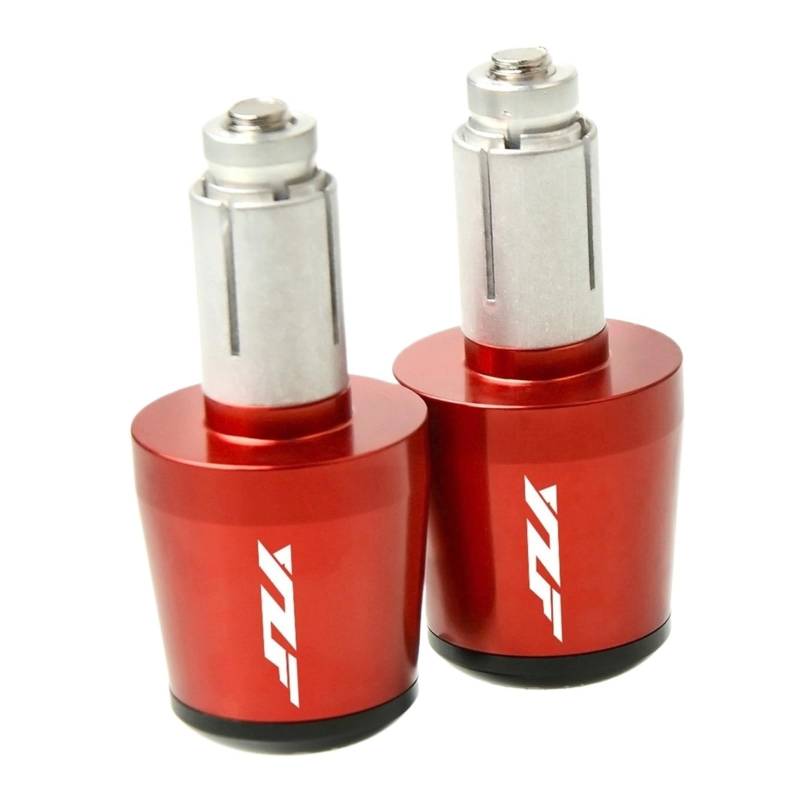 GAFITSEP Motorradlenkergriffe Lenkerkappenendstopfen Compatible with Ya ma ha YZF R1 YZF R6 YZFR6 YZF R125 YZFR15 R25 YZF R3 Lenker Endkappen(Rosso) von GAFITSEP