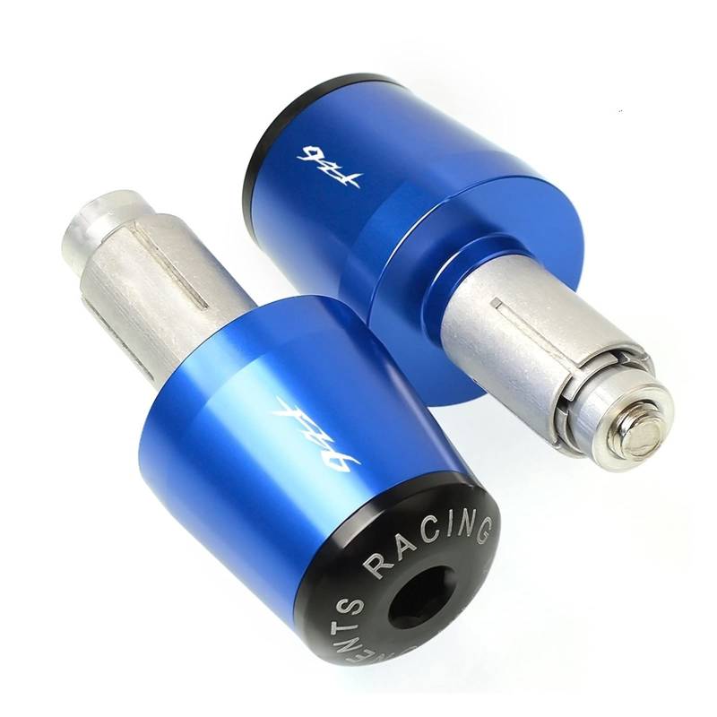 GAFITSEP Motorradzubehör Lenker Handgriffe Lenkerendkappe Compatible with Ya ma ha FZ6 FA ZER 2004-2010 2005-2009 Lenker Endkappen(Blu) von GAFITSEP