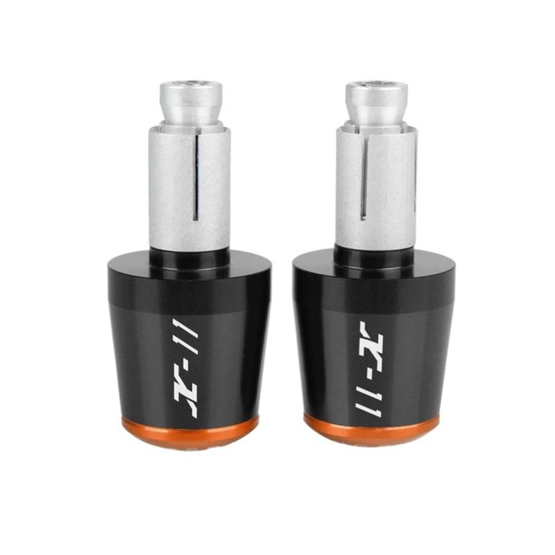 GAFITSEP Motorradzubehör Lenkergriffe Lenkerendkappe Compatible with Hon Da X-11 X11 1999-2002 Lenker Endkappen(Orange) von GAFITSEP