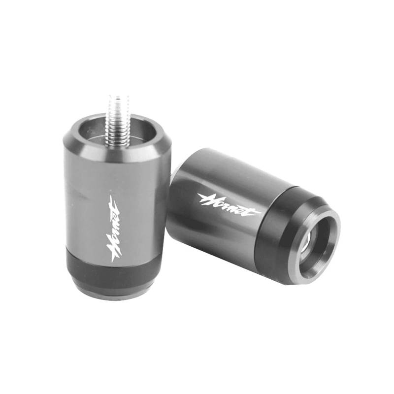 GAFITSEP Motorradzubehör Lenkergriffe Lenkerkappe Endstopfen Compatible with Hon Da CB600F CB599 600 CB1000R Hornet CB 200 900 400 Lenker Endkappen(Grey) von GAFITSEP