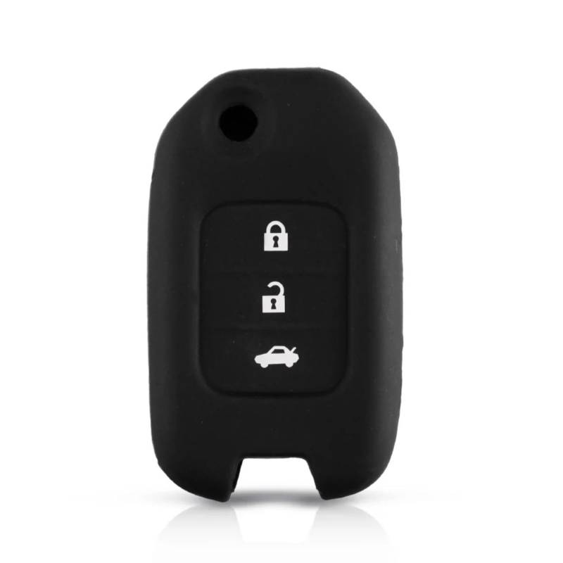 3 Tasten Silikon Auto Fernbedienung Schlüssel Fall für Honda FIT XRV VEZEL CITY JAZZ CIVIC HRV Civic Crider CRV von GAGALU