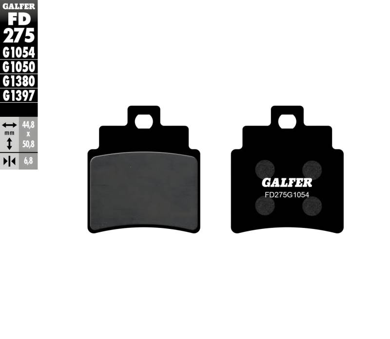 Bremsbeläge Set Galfer 2x FD275G1054 & 1x FD145G1054 vorne & hinten für Daelim S3 Fi 125 ccm von GALFER