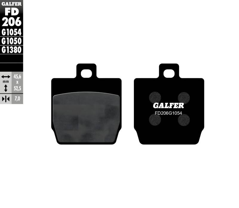 Bremsbeläge Set Galfer FD206G1054 & FD153G1054 vorne & hinten für Yamaha Aerox 100 ccm von GALFER