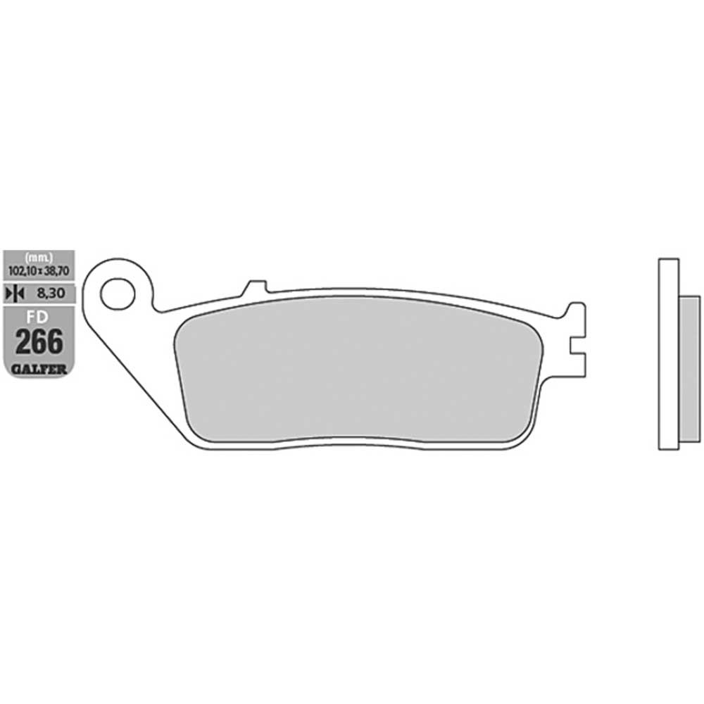 Galfer Bremsbelag FD266 Sintermetall vorn FD266-G1370 KBA -AL- FD266-G1370-AL- 8 Galfer Bremsbelag FD266 Sintermetall vorn FD266-G1370 KBA -AL- FD266-G1370-AL- 8 von GALFER