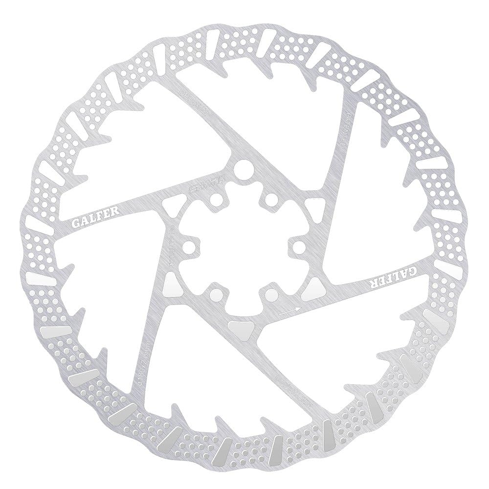 Galfer MTB-Bremsscheibe SHARK Silber Gr. 180 mm Galfer MTB-Bremsscheibe SHARK Silber Gr. 180 mm von Galfer Bike
