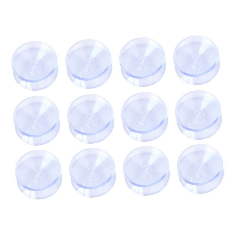 GALPADA 12 Stück 10 rutschfeste Matte zweiseitige Saugnäpfe doppelseitige Saugnäpfe beide saugnapf kleine Saugnäpfe für Glas Saugnäpfe ohne Haken doppelseitiger Saugerbecher von GALPADA