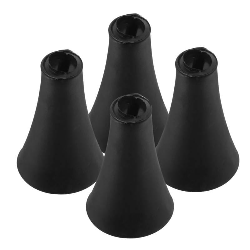GALPADA 4 Stück Gummikappe silikon handyhalterung Telefonhalter Cape Ersatzkappe für Handyhalterung Motorrad Unterstützung TIPP Gummispitzen Pfostenabdeckung aus Metallrohr Silikon*4 Black von GALPADA