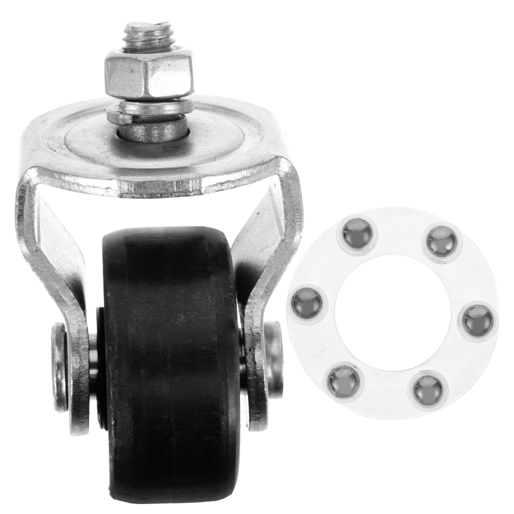 GALPADA Wagenheber-Lenkrad Bodenheber, Bodenrad Rollen Tonne industriell Aluminium Jack Schwenkräder für Wagenheber Wagenheberrad Ersatzteile für Anhängerheber Radwechsel Ersatzrad Stahl von GALPADA
