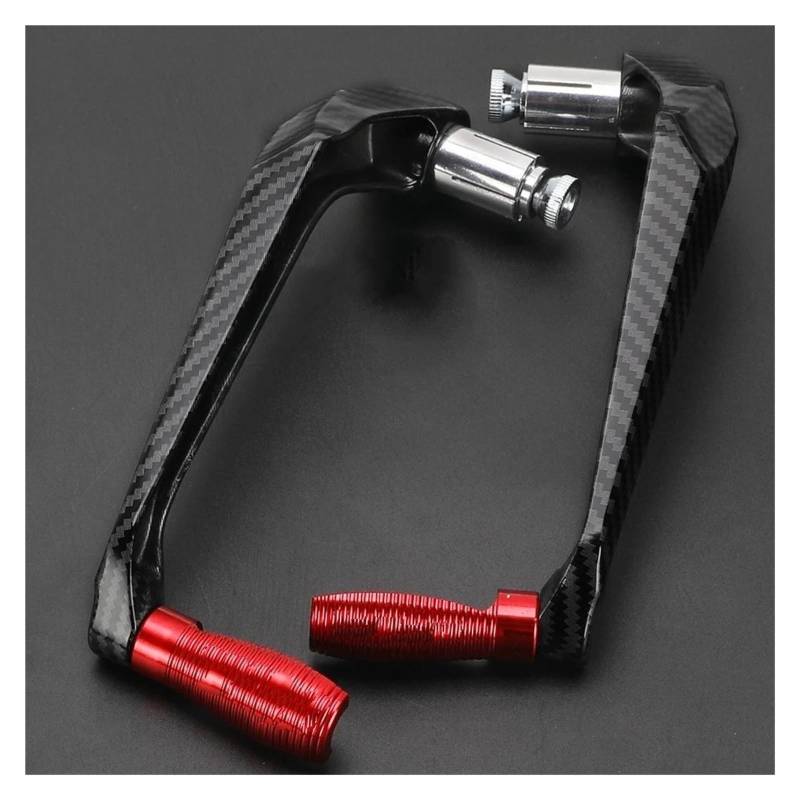 Hauptbremszylinder Für Aprilia Tuareg660 2021 2022 Motorrad Lenker Griff Griffe Schutz Bremse Kupplung Hebel Protector Kupplungshebel(Lever Guard Red) von GALSOR