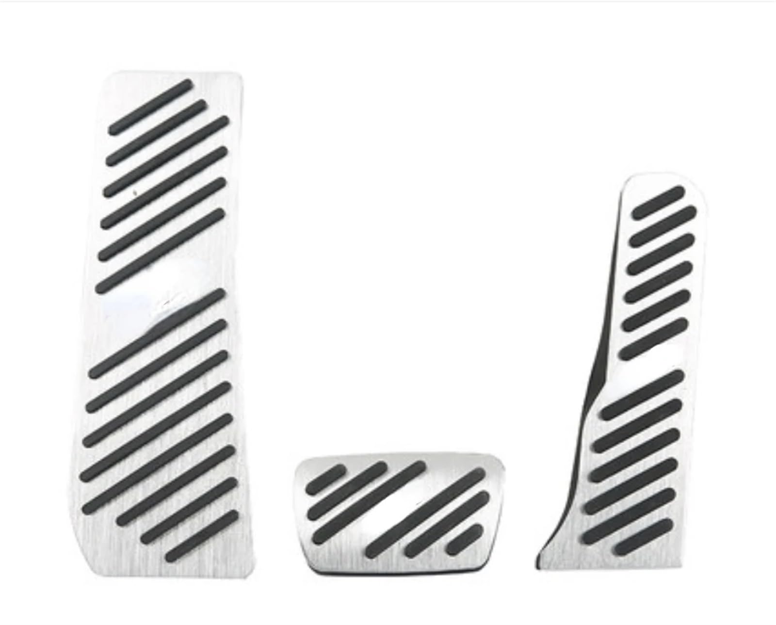 Pedal Caps Car Pedal Pads Für Cadillac Für CT5 2019-2021 Zubehör Aluminiumlegierung Auto Fußpedal Kraftstoff Beschleuniger Gaspedal Bremspedalabdeckung Foot Pedal Pad Cover(Footrest 3pcs Silver) von GALSOR