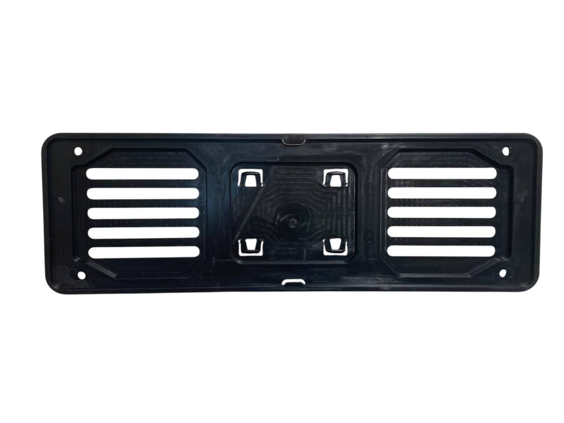 GammBC® Kennzeichenhalter für das Auto, Kunststoff, Polypropylen, sehr robust, universell, ohne Werbeband, Schwarz von GAMBC