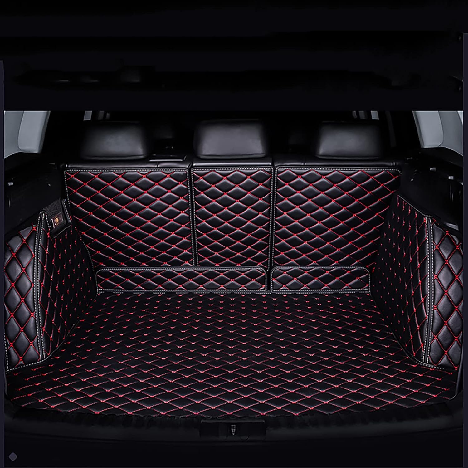 Auto Leder Kofferraum Schutzmatte für Subaru Forester 2019-2021, Langlebig Wasserdicht Kratzfeste Kofferraummatte Anti Rutsch Wasserdicht Schmutzmatte,B von GAMIRA
