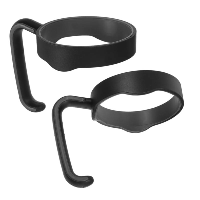 GANAZONO 2 Stück Bechergriff Kaffeebecher Tasse Reisebecher Vakuumbecher Griff Becherzubehör Bechergriff Wassergriff Griff Isolierbechergriff Becherhalter Kaffeegriff Schwarz Pp von GANAZONO