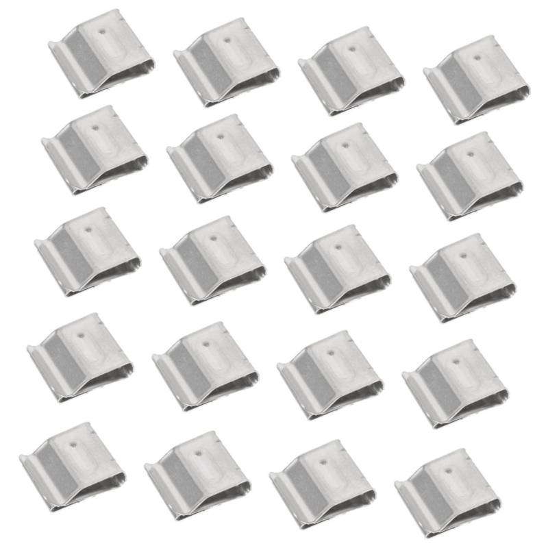 GANAZONO 50 Stück Photovoltaik-Klemme Solarpanel Kabelklemmen Solarkabelklemmen Draht multi Clip Solar- Kabelmanagement für PV-Module Anhängerrahmen-Kabelklemmen Rostfreier Stahl Silver von GANAZONO