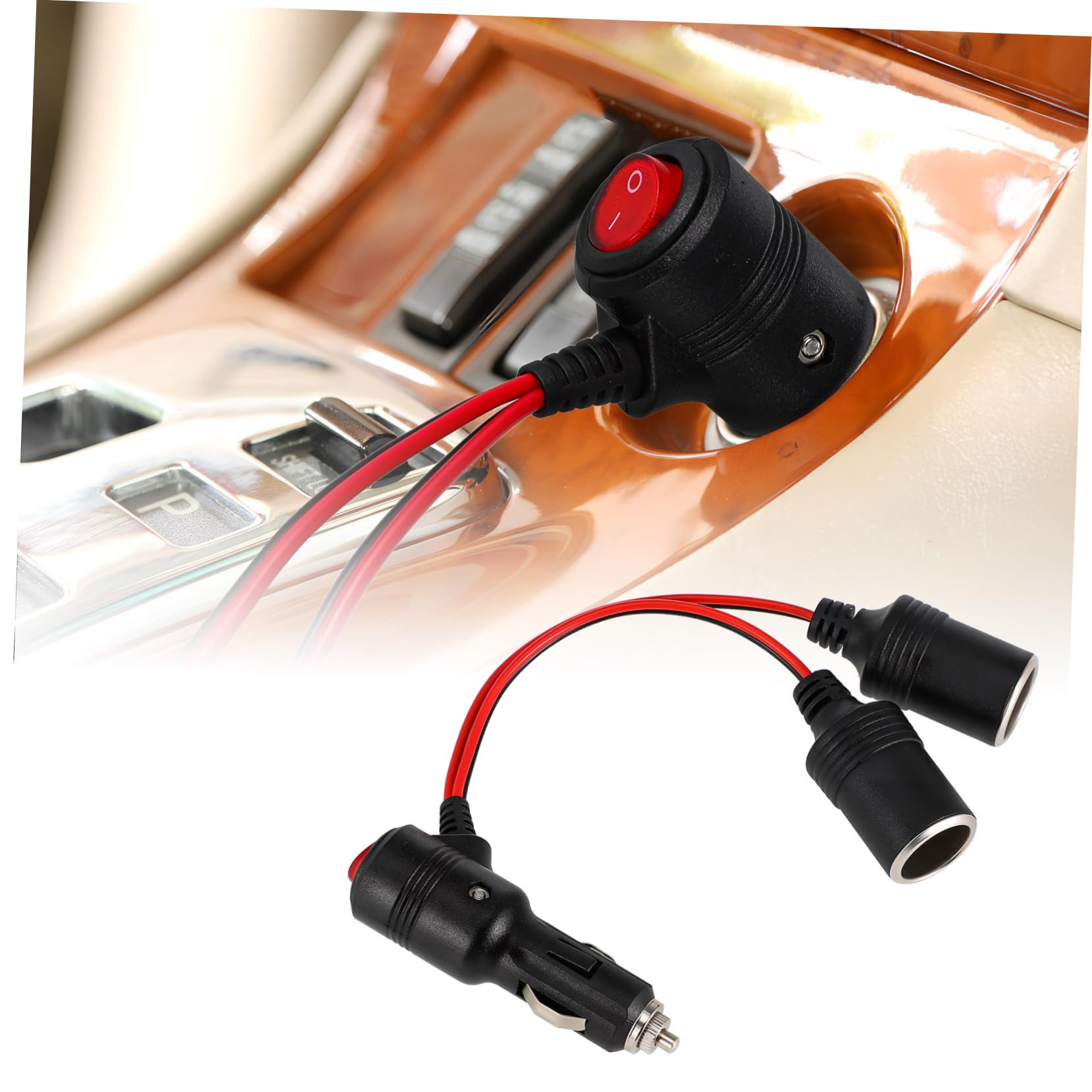 GANAZONO Auto Zigarettenanzünder Adapter mit Schalter zu Zigarettenanzünder Verlängerung Kompaktes Design Schützt Autobatterie für Laden Mehrerer Geräte im Fahrzeug GANAZONO Auto Zigarettenanzünder Adapter mit Schalter zu Zigarettenanzünder Verlängerung Kompaktes Design Schützt Autobatterie für Laden Mehrerer Geräte im Fahrzeug von GANAZONO