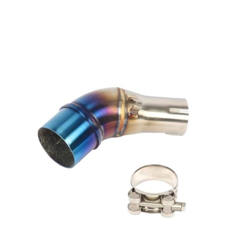 Abgasrohr Rohrauspuff Motorradauspuff 51mm Escape Connection Schalldämpfer Modifizierter Slip-On-Mittelverbindungsrohr Für MT-03 YZF R25 R3 MT03 von GANGEV