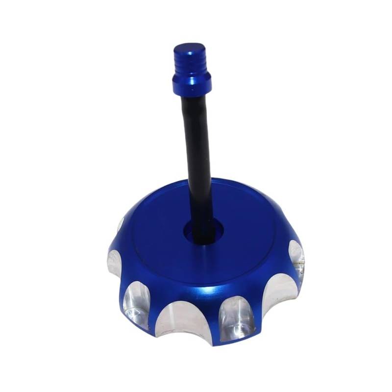Benzin Tankdeckel Schloss Aluminiumlegierung CNC-Gas-Tankdeckelabdeckung 60 mm Motorrad CNC-Tankdeckel für CRF250 450 XR250 250R CRF450X-Serie(Blue) von GANGEV