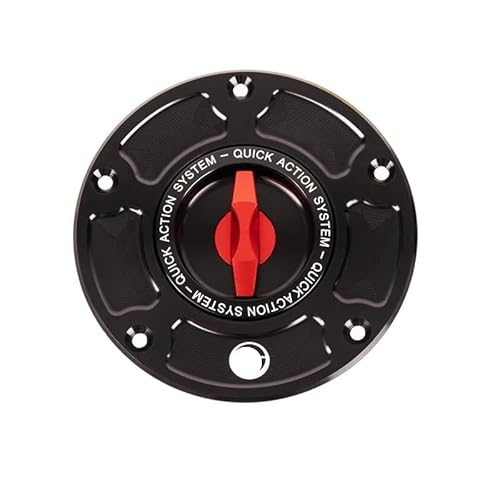 Benzin Tankdeckel Schloss CNC Aluminium Motorrad Kraftstoff Gas Tank Cap Abdeckung Für 1199 959 859 V2 V4 V4S(Smoke) von GANGEV
