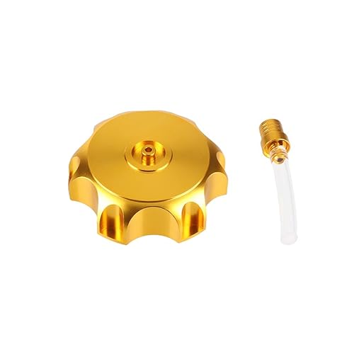 Benzin Tankdeckel Schloss CNC AluminiumGas Tankdeckel Für Kayo CRF TTR KLX 50-190 CC Off-Road Dirt Pit Bike Universal Motorrad(G) von GANGEV
