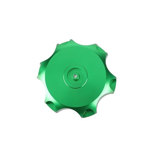 Benzin Tankdeckel Schloss CNC AluminiumGas Tankdeckel Für Kayo CRF TTR KLX 50-190 CC Off-Road Dirt Pit Bike Universal Motorrad(Green) von GANGEV