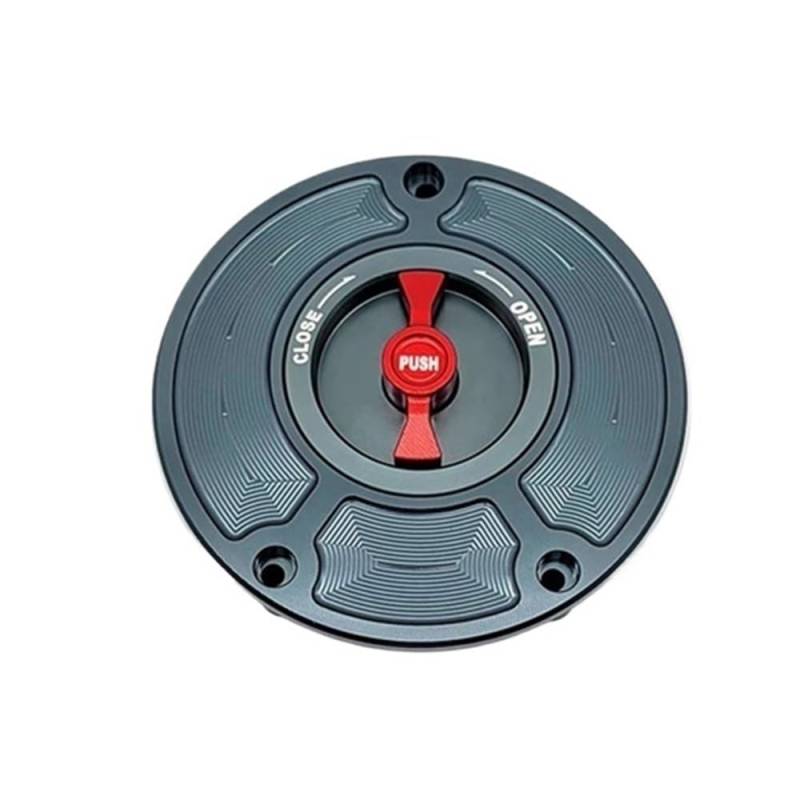 Benzin Tankdeckel Schloss Für YZF R6 YZF-R6 YZFR6 2010-2023 Keyless Motorrad Zubehör Flüssigkeit Reservoir Cove Kraftstoff Tankdeckel Abdeckung(NO Logo-Titanium red) von GANGEV